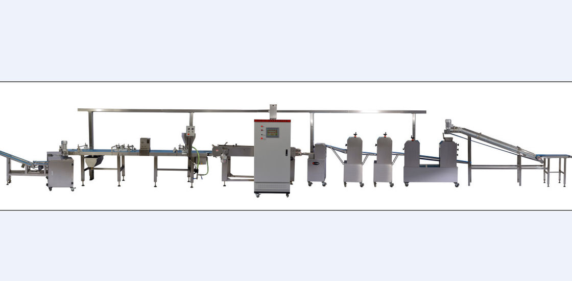 Machine plate de fabrication de pain de capacité élevée, chaîne de production automatique de Lacha Paratha fournisseur
